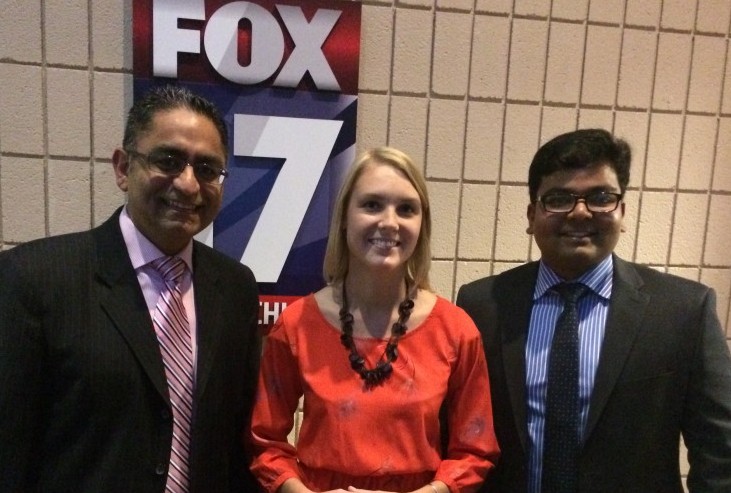 From Left- Dr Singh, Ms Dana Chicklas and Dr Sinha